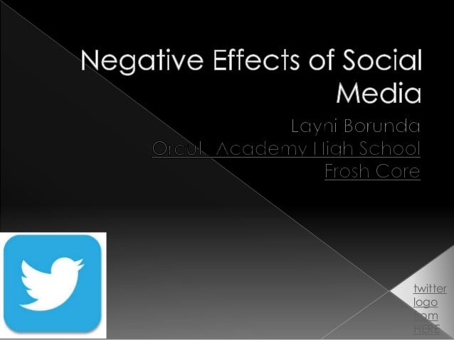 Negative consequences of social media