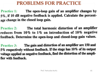 PROBLEMS FOR PRACTICE
Prof. Yeshudas Muttu 65
 