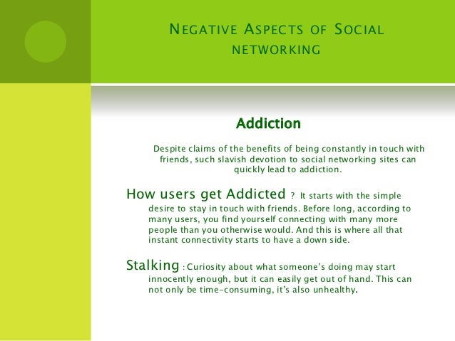 Negative Impacts Of Social Networking