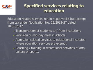 Negative List of Services and Exempted Services | PPT
