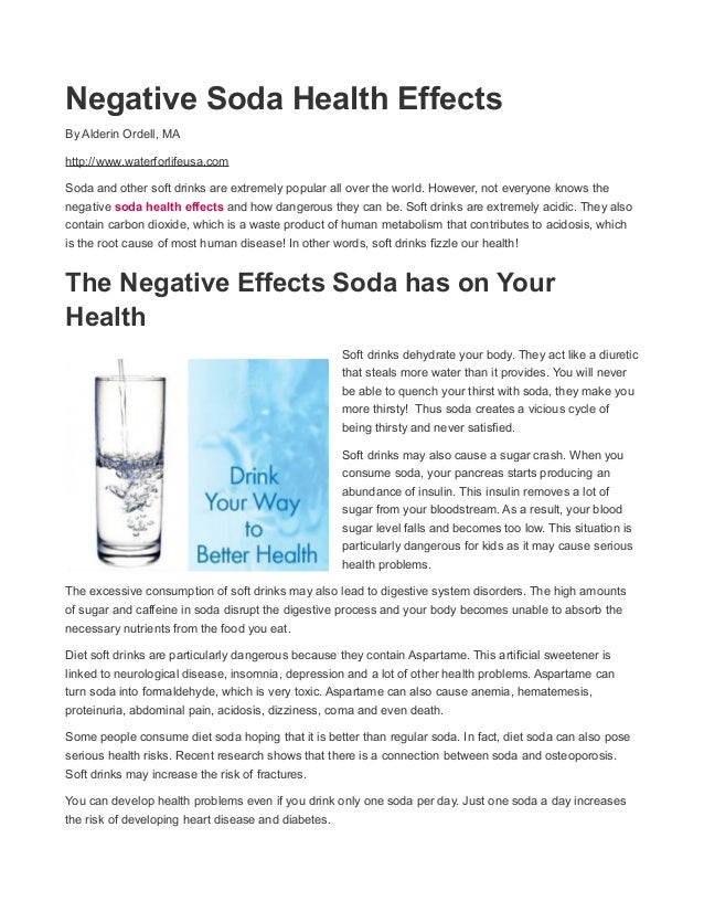 Negative Soda Health Effects