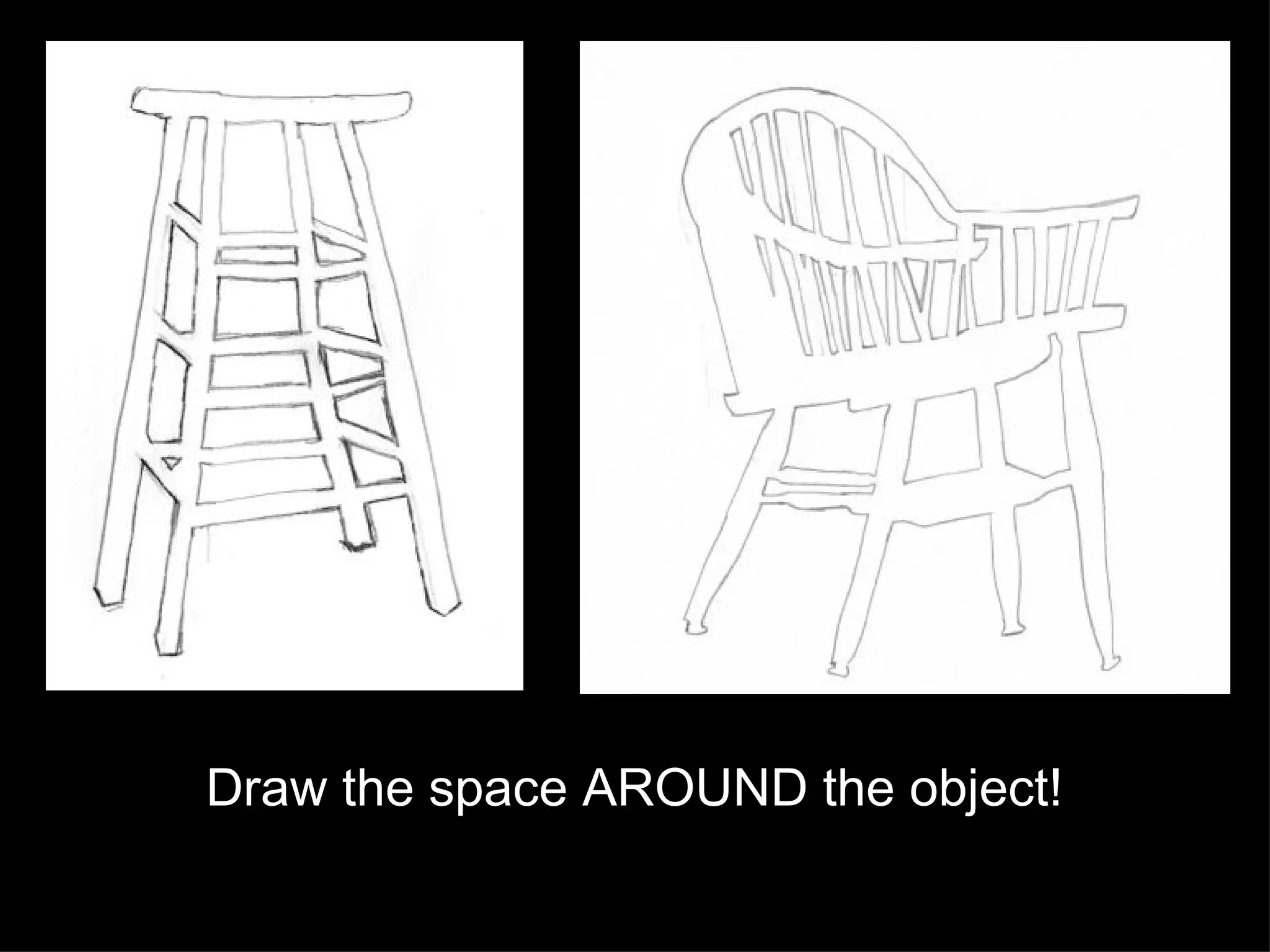 Text Draw the space AROUND the object! 