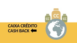 CAIXA CRÉDITO
CC
CC CC
CASH BACK
 