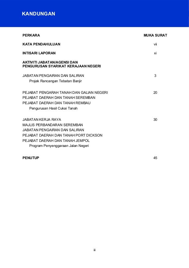 Laporan Ketua Audit Negara 2012 Negeri Sembilan Siri 3