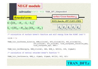 The Non-Equilibrium Green Function (NEGF) method | PDF