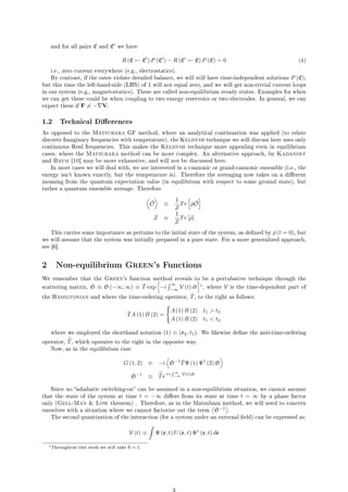 Introduction to the Keldysh non-equlibrium Green's function technique | PDF