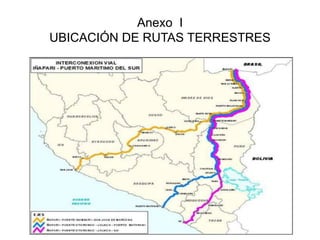 Anexo I 
UBICACIÓN DE RUTAS TERRESTRES 
 