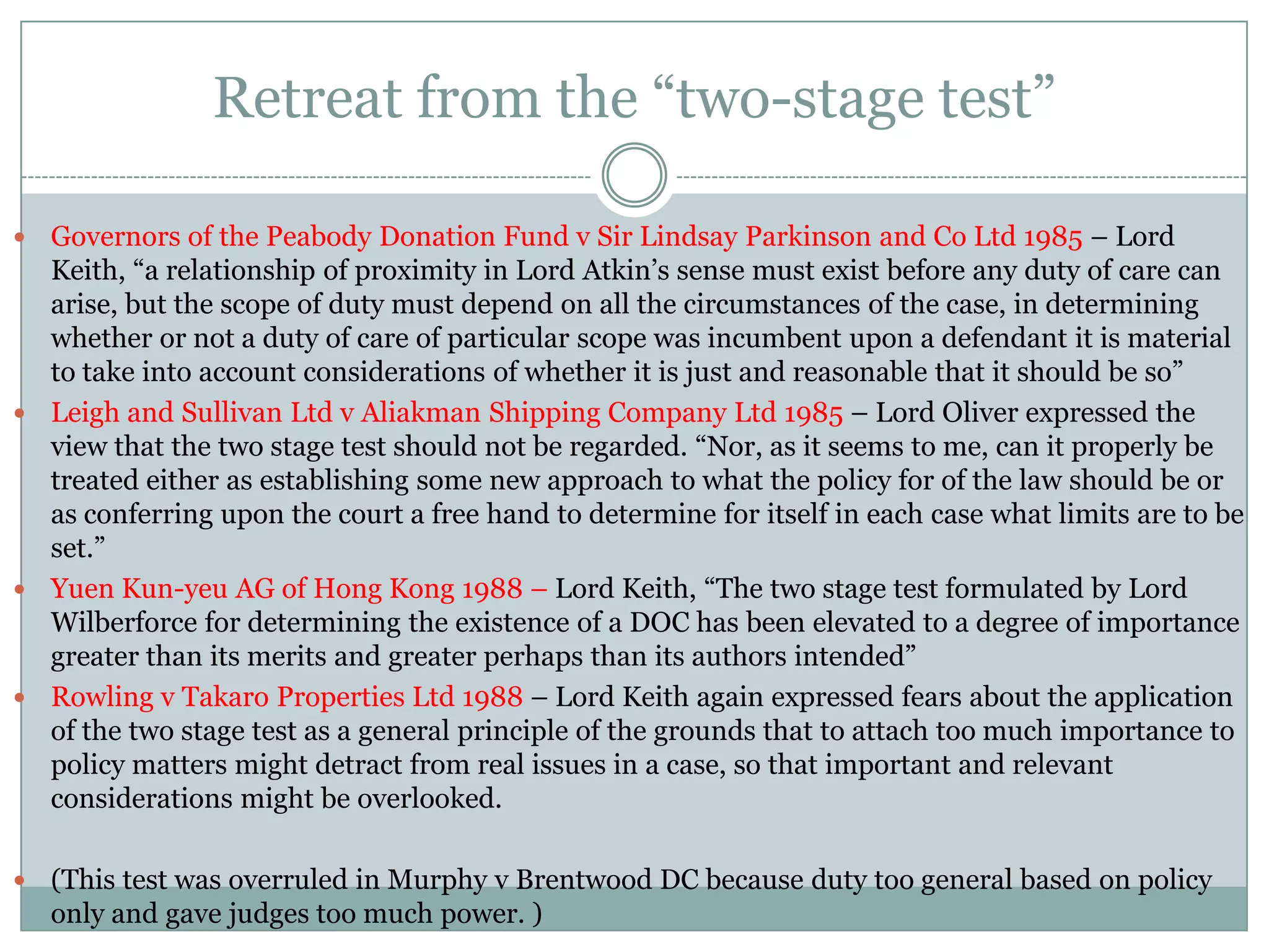 Negligence duty of care | PPTX