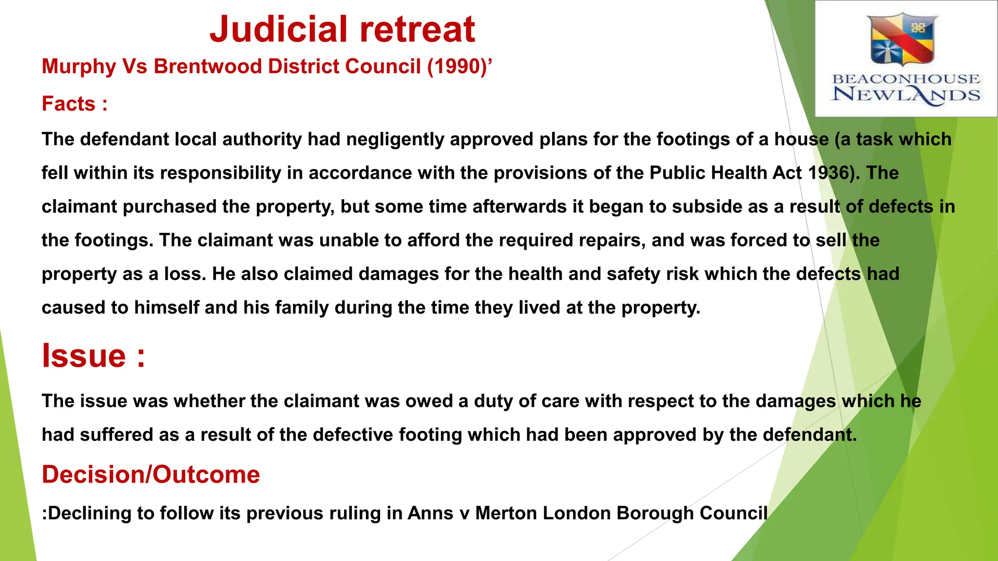 tort of Negligence and its application . | PPT