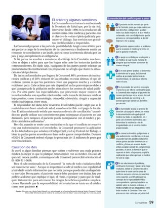 La resolución del conflicto paso a paso
                                                                          El árbitro y algunas sanciones
                                                    La Conamed es una instancia autónoma de                                                                     1. El paciente recibe asesoría por parte
                                                    la Secretaría de Salud que, por la vía civil,                                                               de la Comisión, para que sepa cuáles son
                                                    interviene desde 1996 en la resolución de                                                                   sus derechos y obligaciones y aclare
Fotos Archivo




                                                    controversias entre médicos y pacientes con                                                                 todas sus dudas respecto al acto médico
                                                                                                                                                                reclamado, esto con el objetivo de que la
                                                    el objetivo de evitar el pleito judicial y pro-
                                                                                                                                                                persona se corresponsabilice al decidir
                                                    mover el diálogo. Sus servicios son gratui-                                                                 ingresar o no su queja.
                                                    tos, confidenciales e imparciales.
                  La Conamed propone a las partes la posibilidad de fungir como árbitro para                                                                    2. El paciente expone cuál es el problema
                así quedar a cargo de la resolución de la controversia y finalmente emitir un                                                                   que le ocasionó el médico y la forma en
                                                                                                                                                                que le gustaría resolverlo.
                convenio de conciliación o un laudo, que es como la sentencia dictada por un
                juez y cuyo cumplimiento es obligatorio.                                                                                                        3. La queja es recibida por un abogado y
                  Si las partes no accedan a someterse al arbitraje de la Comisión, sus dere-                                                                   un médico, lo cual es una manera de
                chos se dejan a salvo para que los hagan valer ante las instancias jurídicas                                                                    asegurar que los hechos se revisen de
                correspondientes. En dado caso, cualquiera de las partes puede solicitar un                                                                     manera integral.
                pronunciamiento institucional con propuestas de arreglo que ilustre la situa-
                                                                                                                                                                4. Si en este primer análisis se determina
                ción real del problema.                                                                                                                         la admisión de la queja, la Conamed
                  De las inconformidades que llegan a la Conamed, 80% provienen de institu-                                                                     notifica al prestador del servicio la
                ciones públicas y el 20% restante de las privadas; en estas últimas, el tipo de                                                                 inconformidad y le solicita un informe
                reclamo común es que los pacientes creen que pagaron mucho y a cambio                                                                           sobre el caso.
                recibieron poco. Cabe aclarar que esta disparidad en los porcentajes se debe a
                                                                                                                                                                5. Si el prestador del servicio no acepta
                que la mayoría de la población recibe atención en los centros de salud públi-                                                                   el proceso y por ello no continúa la queja,
                cos. Por otra parte, las especialidades que presentan mayor número de                                                                           la Conamed debe explicar al paciente las
                inconformidades son aquellas relacionadas con la toma de decisiones médicas                                                                     razones por las que no se aceptó, lo cual
                bajo presión, como traumatología, ortopedia, obstetricia, cirugía y urgencias                                                                   queda asentado por escrito y se le
                                                                                                                                                                asesora para que ejerza sus derechos
                medicoquirúrgicas, entre otras.
                                                                                                                                                                por otra vía.
                  El responsable del daño debe resarcirlo. El ofendido puede exigir que se le
                reestablezca un buen estado de salud, cuando es factible, o el pago de los da-                                                                  6. Si el prestador acepta el proceso de
                ños. El subcomisionado señala que en una audiencia de conciliación "un mé-                                                                      atención y la queja se admite, se evalúa
                dico no puede utilizar sus conocimientos para sobrepasar al paciente en una                                                                     la documentación entregada por el
                                                                                                                                                                médico (su título, el expediente, etc.)
                discusión, pero tampoco el paciente puede sobrepasarse con el médico y pe-
                                                                                                                                                                junto con el informe del médico para
                dirle cantidades millonarias".                                                                                                                  determinar la existencia o no de
                  Por ello, cuando se emite una resolución en la que el conflicto se resuelve                                                                   irregularidades en el servicio médico
                con una indemnización o el reembolso, la Conamed promueve la aplicación                                                                         proporcionado.
                de los tabuladores que señalan el Código Civil y la Ley Federal del Trabajo, o
                                                                                                                                                                7. Se convoca al médico y al paciente a
                bien, lo que las partes acuerden con base en los gastos comprobables. Durante
                                                                                                                                                                una audiencia de conciliación, en la que
                el 2004, la Conamed ordenó el pago de poco más de 12 millones de pesos por                                                                      se pueden dar dos posibles soluciones:
                indemnizaciones.                                                                                                                                ambas partes deciden terminar con el
                                                                                                                                                                conflicto y firman un acuerdo donde
                Cuestión de dos                                                                                                                                 ambos aceptan cumplir los compromisos
                                                                                                                                                                pactados, es decir, la forma en que se
                Si usted o algún familiar piensan que sufren o sufrieron una mala práctica
                                                                                                                                                                reparará el daño; o la persona acepta la
                médica, lo mejor es que lo platique directamente con su médico. En caso de                                                                      explicación que aclara por qué el médico
                que esto no sea posible, comuníquese a la Conamed para recibir orientación al                                                                   no tuvo la culpa.
                01-800-711-0658.
                  Para el subcomisionado de la Conamed "la meta de todo ciudadano debe                                                                          8. De no solucionarse el problema,
                                                                                                                                                                continuará el proceso y pasará a la etapa
                ser mantenerse sano". Así que es importante acudir al médico con regularidad
                                                                                                                                                                resolutiva, donde la Conamed decidirá
                y brindarle toda la información que necesita para que pueda dar un diagnósti-                                                                   quién tiene la razón con la ayuda de
                co acertado. Por su parte, el paciente nunca debe quedarse con dudas, hay que                                                                   médicos asesores externos reconocidos
                pedirle al doctor que explique el qué, el cómo, el porqué y para qué de cual-                                                                   como expertos y certificados por los
                quier tratamiento, para así conocer los riesgos, beneficios o posibles complica-                                                                consejos de la especialidad médica
                                                                                                                                                                correspondiente, quienes brindarán su
                ciones. Recuerde que la responsabilidad de la salud recae tanto en el médico
                                                                                                                                                                opinión sobre la manera en la que el
                como en el paciente.                                                                                                                            médico cumplió con sus obligaciones y cómo
                    Fuentes Entrevista con el doctor Gabriel Manuell Lee, subcomisonado de la Comisión Nacional de Arbitraje Médico (Conamed) • Salud:          debe resolver la Comisión. Todo este
                                México 2002, Información para la rendición de cuentas, Secretaría de Salud • www.conamed.gob.mx • www.ssa.gob.mx                proceso es más corto que un juicio civil.



                                                                                                                                                                                       Consumidor          59
 