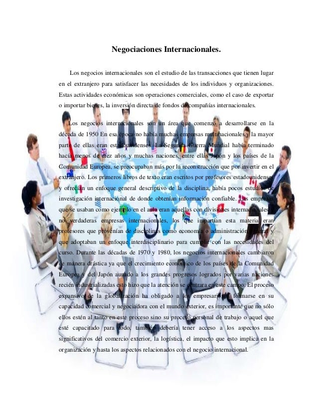 Negociaciones internacionales 17032014