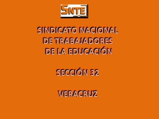 SINDICATO NACIONAL  DE TRABAJADORES  DE LA EDUCACIÓN SECCIÓN 32 VERACRUZ 