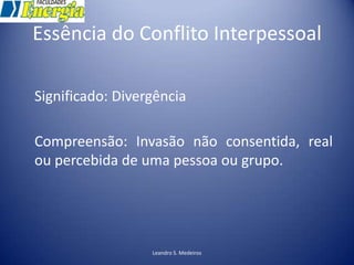 Negociação e Conflito Gerencial