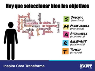 Hay que seleccionar bien los objetivos
 