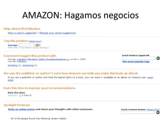 AMAZON: Hagamos negocios
 