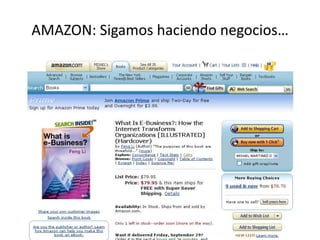 AMAZON: Sigamos haciendo negocios…
 