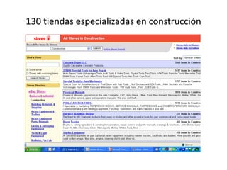 130 tiendas especializadas en construcción
 