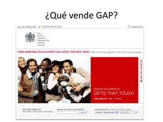 ¿Qué vende GAP?
 
