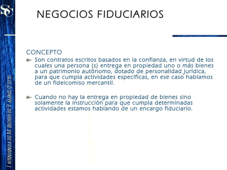 Negocios fiduciarios