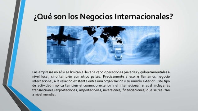 Negocios internacionales