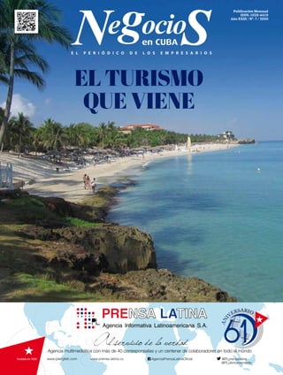 EL TURISMO
QUE VIENE
Publicación Mensual
ISSN: 1028-4419
Año XXIII / N0
. 7 / 2020
 