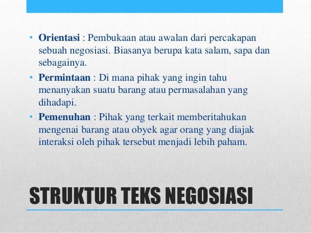 Mengapa Struktur Teks Negosiasi Bersifat Generik Rumi Books Mengapa Struktur Teks Negosiasi Bersifat Generik Rumi Books