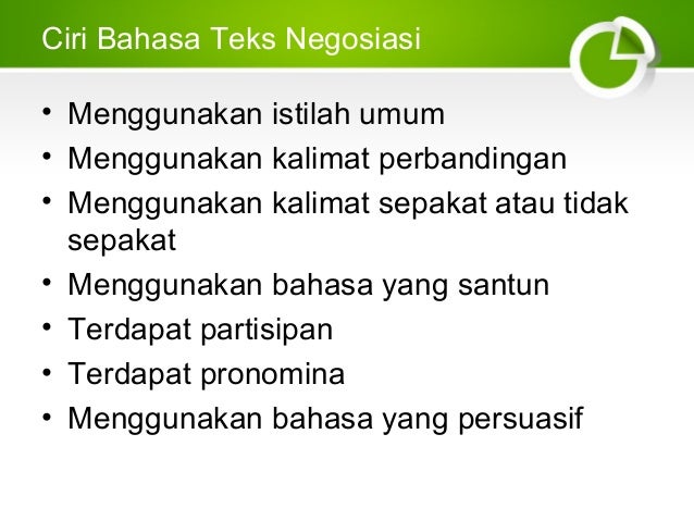 Negosiasi (Bahasa Indonesia Kelas X semester 2)