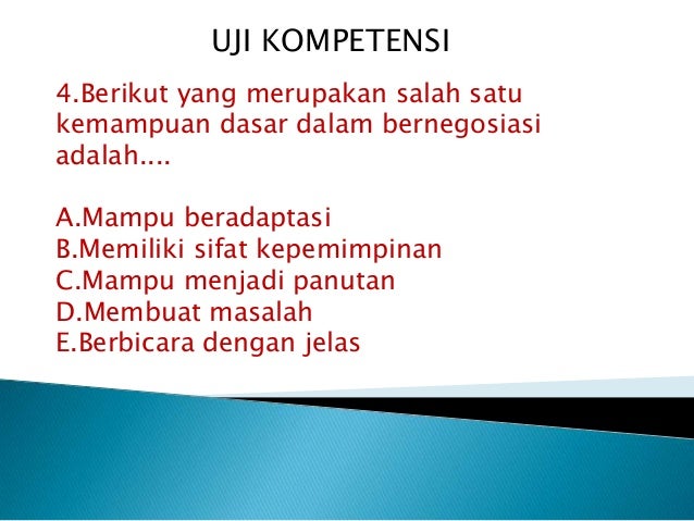 soal kelas bahasa negosiasi x indonesia Bahasa X Kelas Indonesia Negosiasi;