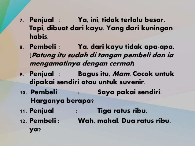 TEKS NEGOSIASI