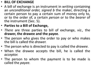 7. Promise to pay money only.The promise must be to pay money only & not any other thingIf the instrument contains a promise to pay something in addition to the money, it cannot be a promissory note.For Eg."I promise to pay B Rs. 200 and deliver one quintal of Wheat.” is not a valid promissory note.