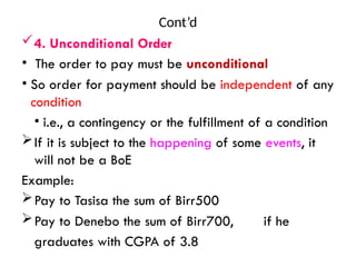 Law of negotiable instrument power point | PPTX
