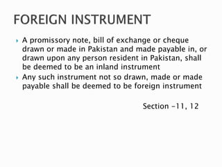 Promissory Note Pakistan Negotiable instrument negotiable instrumentsact1881 | PPTX