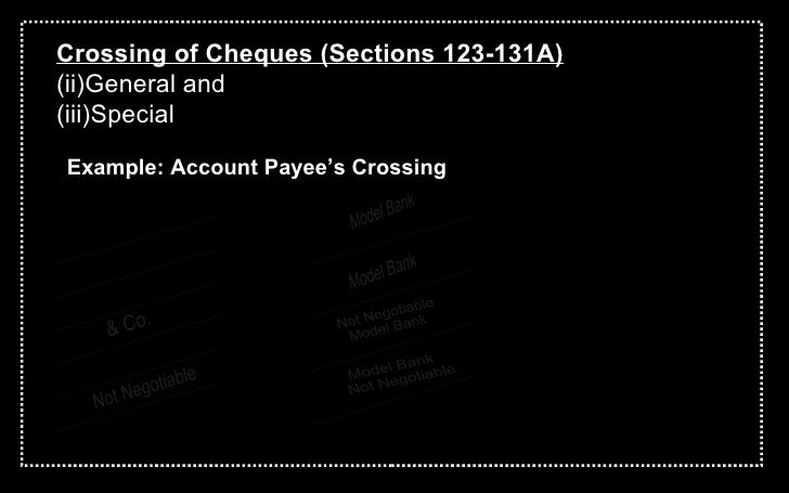 negotiable instruments sections This paper attempts to delineate various aspects of section 138 of the negotiable instruments act section 138 is the principal section dealing with dishonor of cheques. negotiable instruments sections This paper attempts to delineate various aspects of section 138 of the negotiable instruments act section 138 is the principal section dealing with dishonor of cheques.