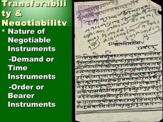Negotiable instruments chapter 5-b.v.raghunandan | PPT