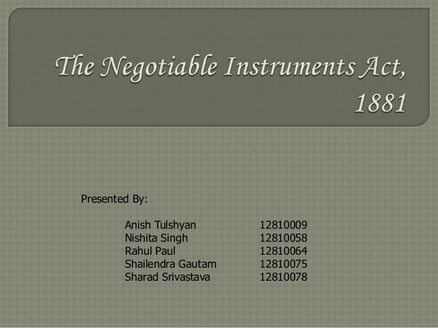 Different types of negotiable instruments image