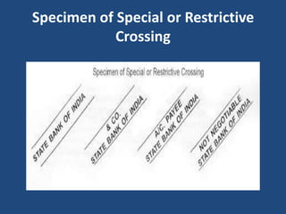 Specimen of Special or Restrictive
            Crossing
 
