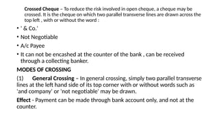 Parallel Cheque Negotiable Instruments Act 1881 conceptpptx | PPTX