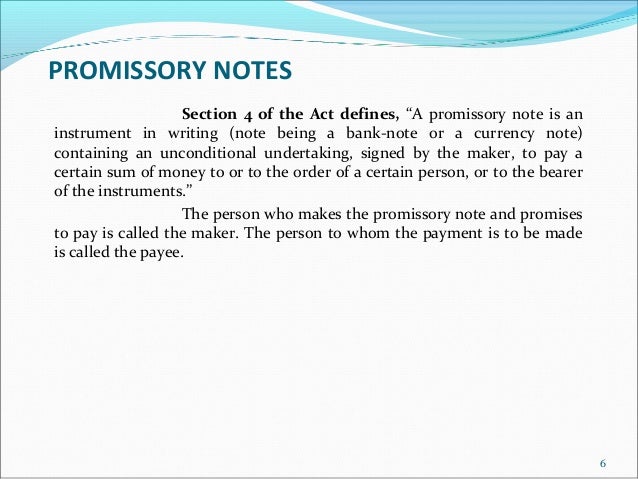 negotiable instruments act 1881 22 how to make a promissory note