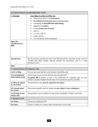 Negotiable Instruments Notes Negotiable Instruments Act Short Notes by Amit Popli Sir.pdf