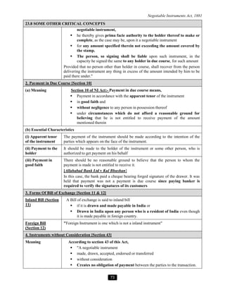 Negotiable Instruments Notes Negotiable Instruments Act Short Notes by Amit Popli Sir.pdf