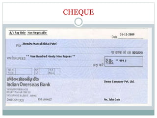 CHEQUE
 
