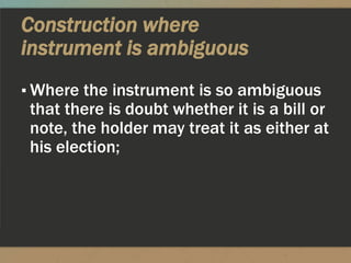 Negotiable instruments law | PPTX