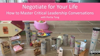 Negotiate for Your Life
How to Master Critical Leadership Conversations
with Portia Tung
 