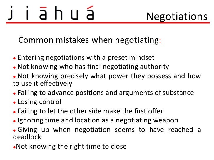 Negotiating anchoring