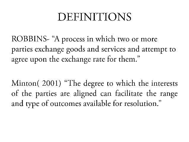 Negotiation Definition Types Preparation Of Negotiation Duties Of Ne