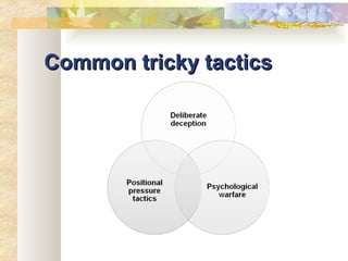 Common tricky tactics 