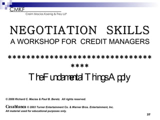 NEGOTIATION SKILLS | PPT