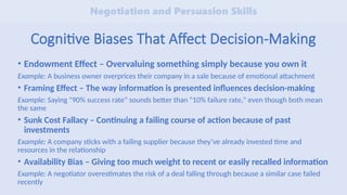 Endowment Fallacy Negotiation and Persuasion Skills: A Shrewd Person's Perspective | PPTX