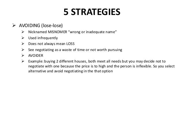 Negotiation Choosing A Strategy