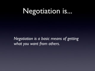 “Getting to Yes” - Principled Negotiation
